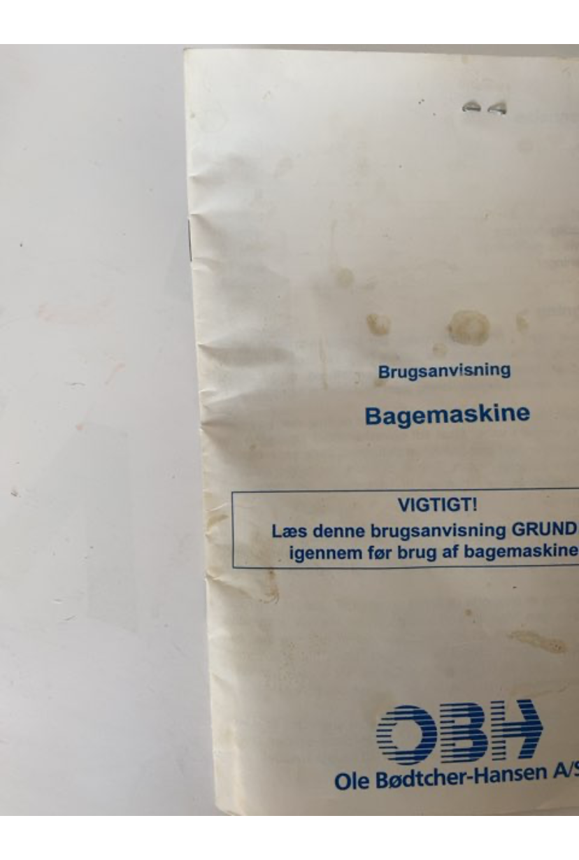 Bagemaskine fra OBH